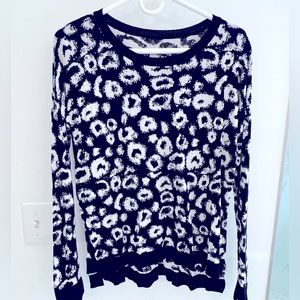 Black and White Leopard Sweater
